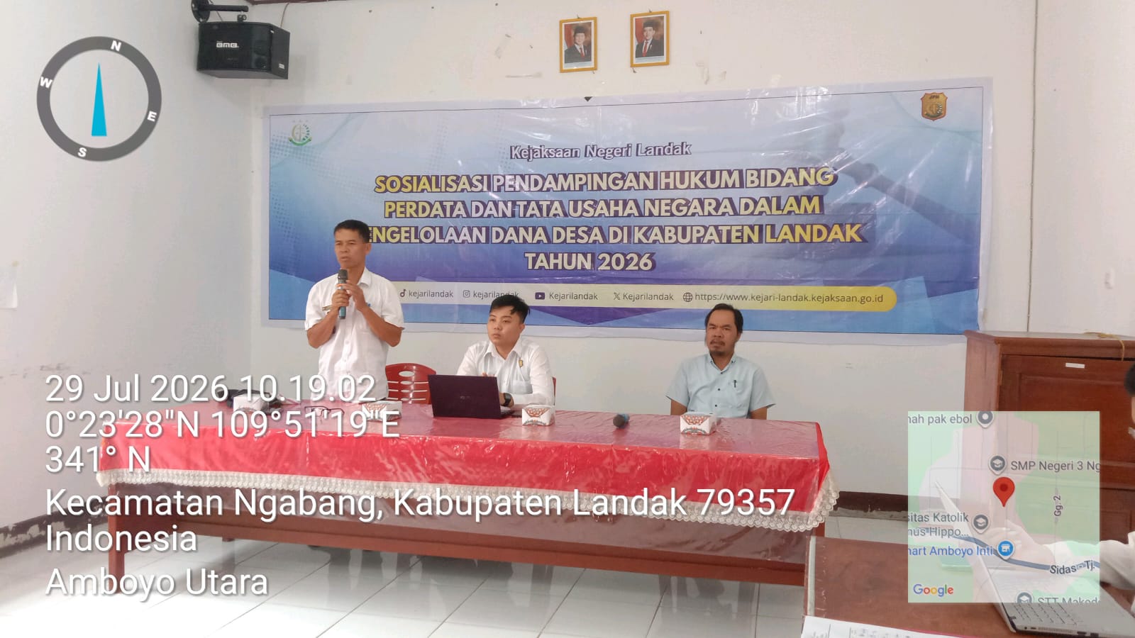 Sosialisasi Pendampigan Hukum oleh Kejaksaan Negeri Landak, 29 Juli 2026